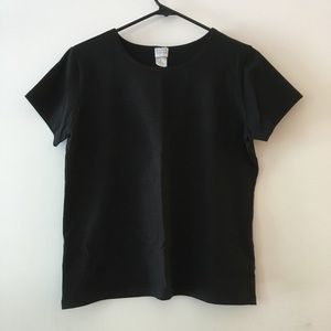 Eileen Fisher Petite Black Tee